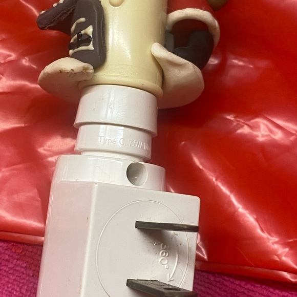 Vintage Christmas Candle Nightlight ~ Santa On The Roof Top Great Working Cond - Picture 4 of 7